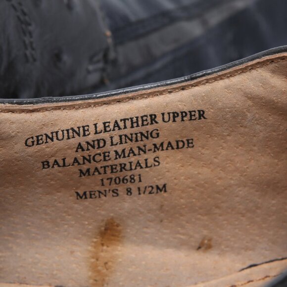 Gorgio Bruntini Ostrich Embossed Leather Oxford Shoes Dress Loafers Grey Black - Picture 10 of 10